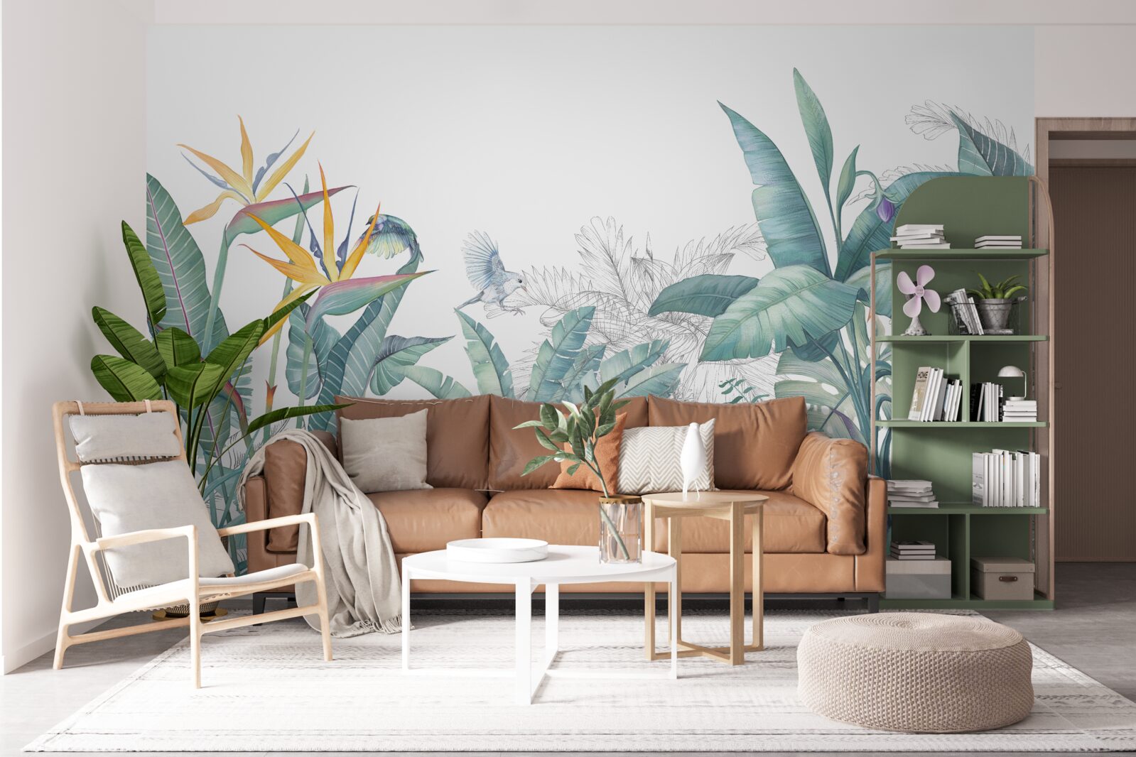 Fototapeta zielone rośliny tropikalne