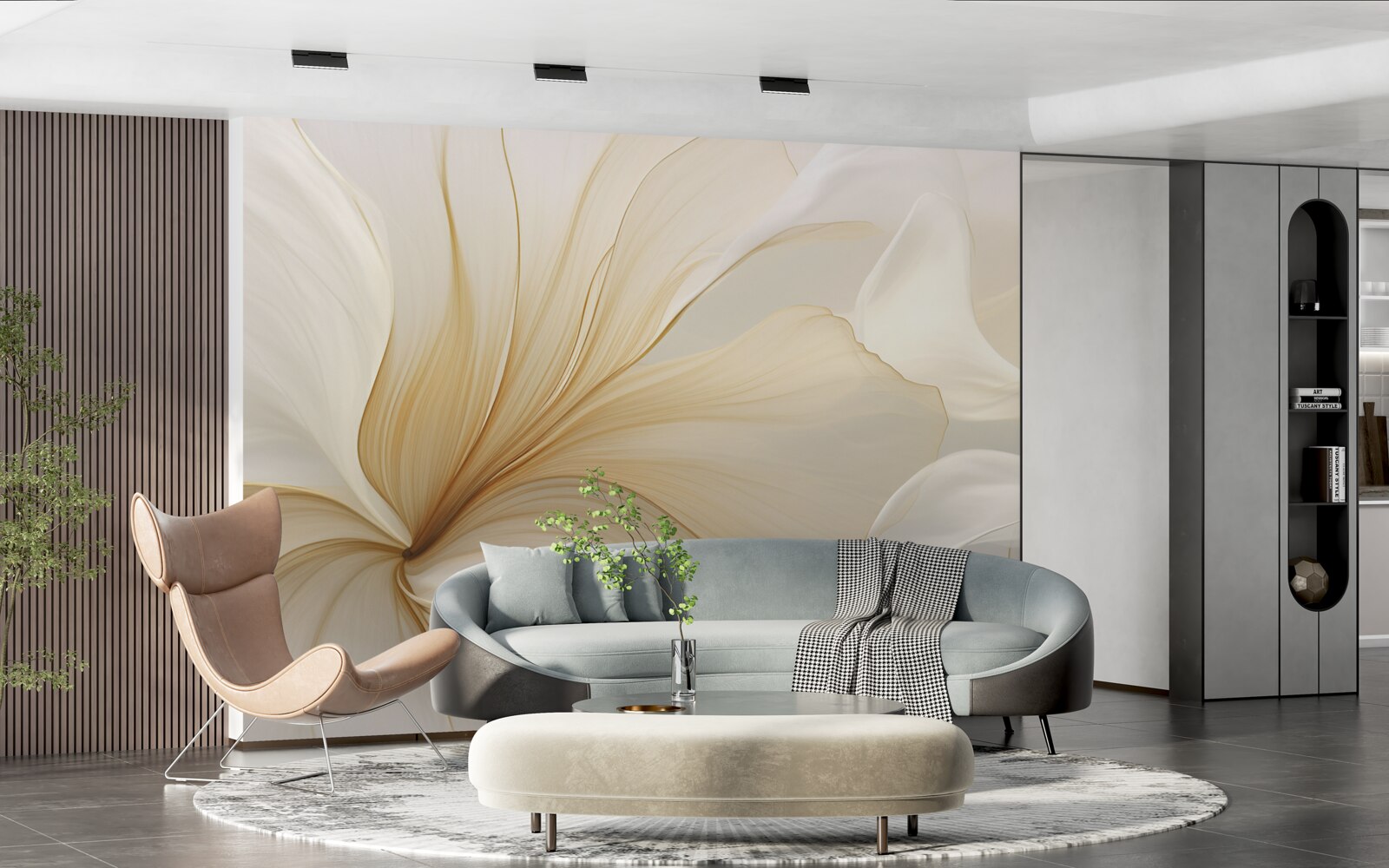 Fototapeta jasny marmur, ozdobiony eleganckimi wzorami