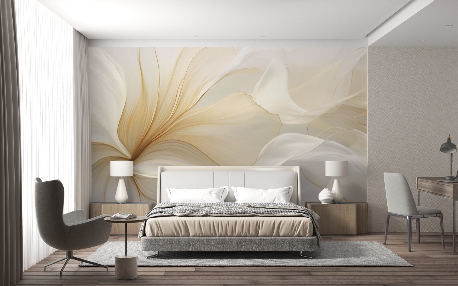 Fototapeta jasny marmur, ozdobiony eleganckimi wzorami