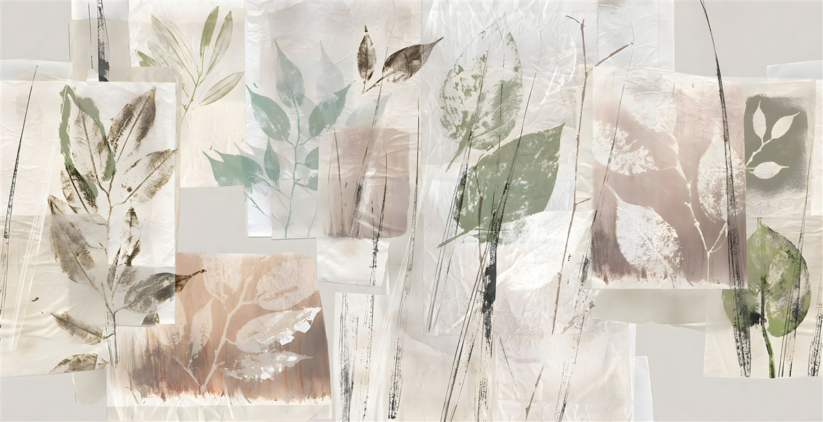 Fototapeta zarysy egzotycznej flory