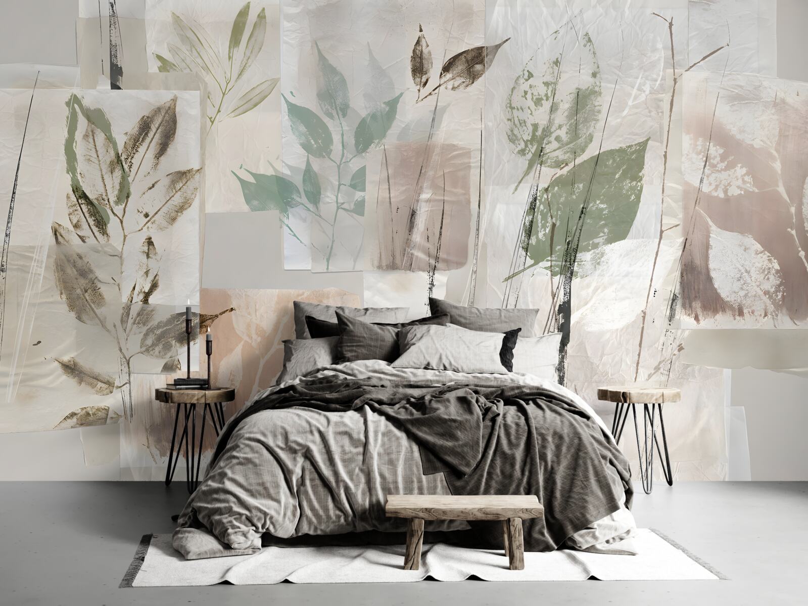 Fototapeta zarysy egzotycznej flory