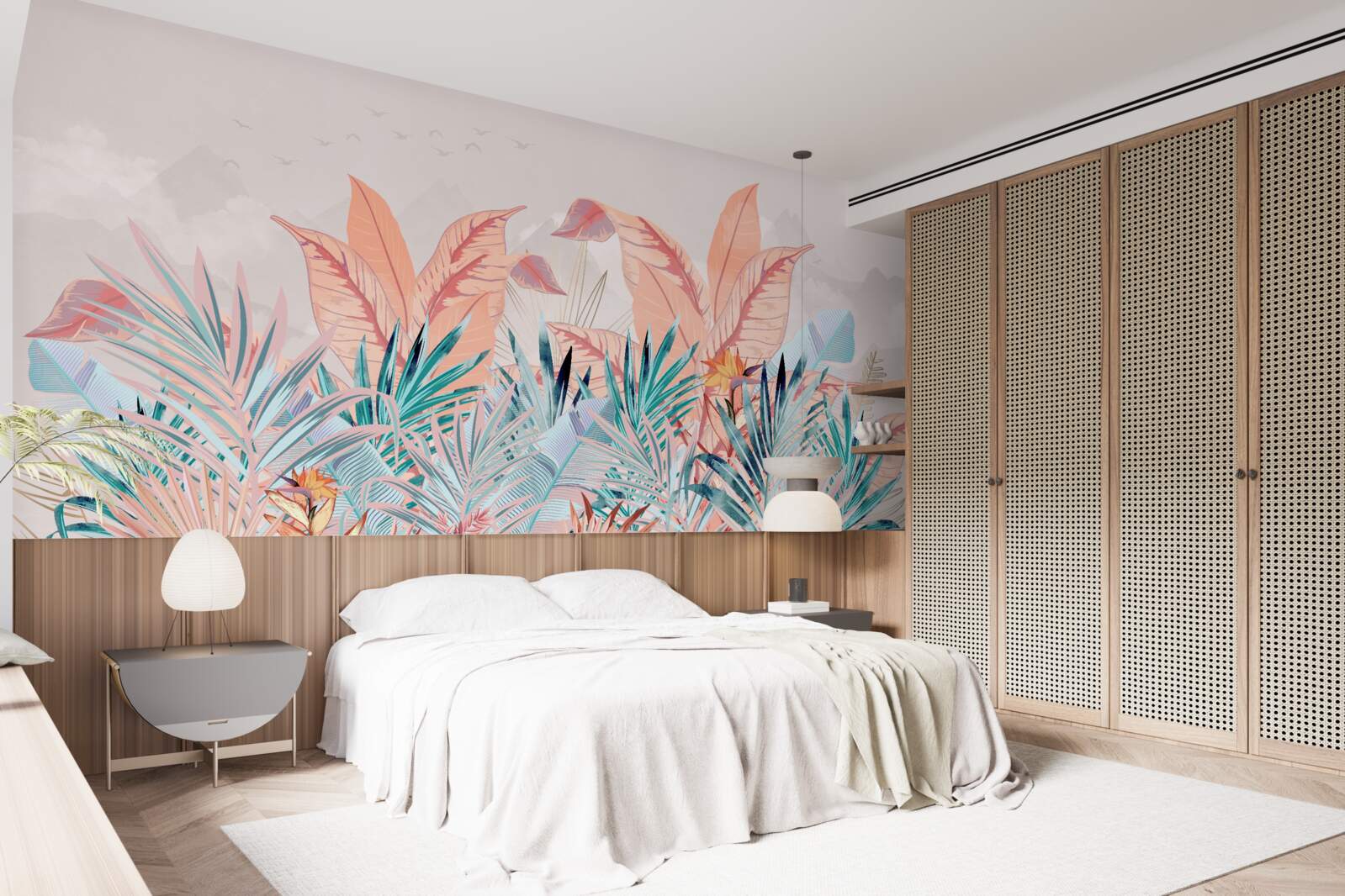 Fototapeta liście paproci we wszystkich kolorach