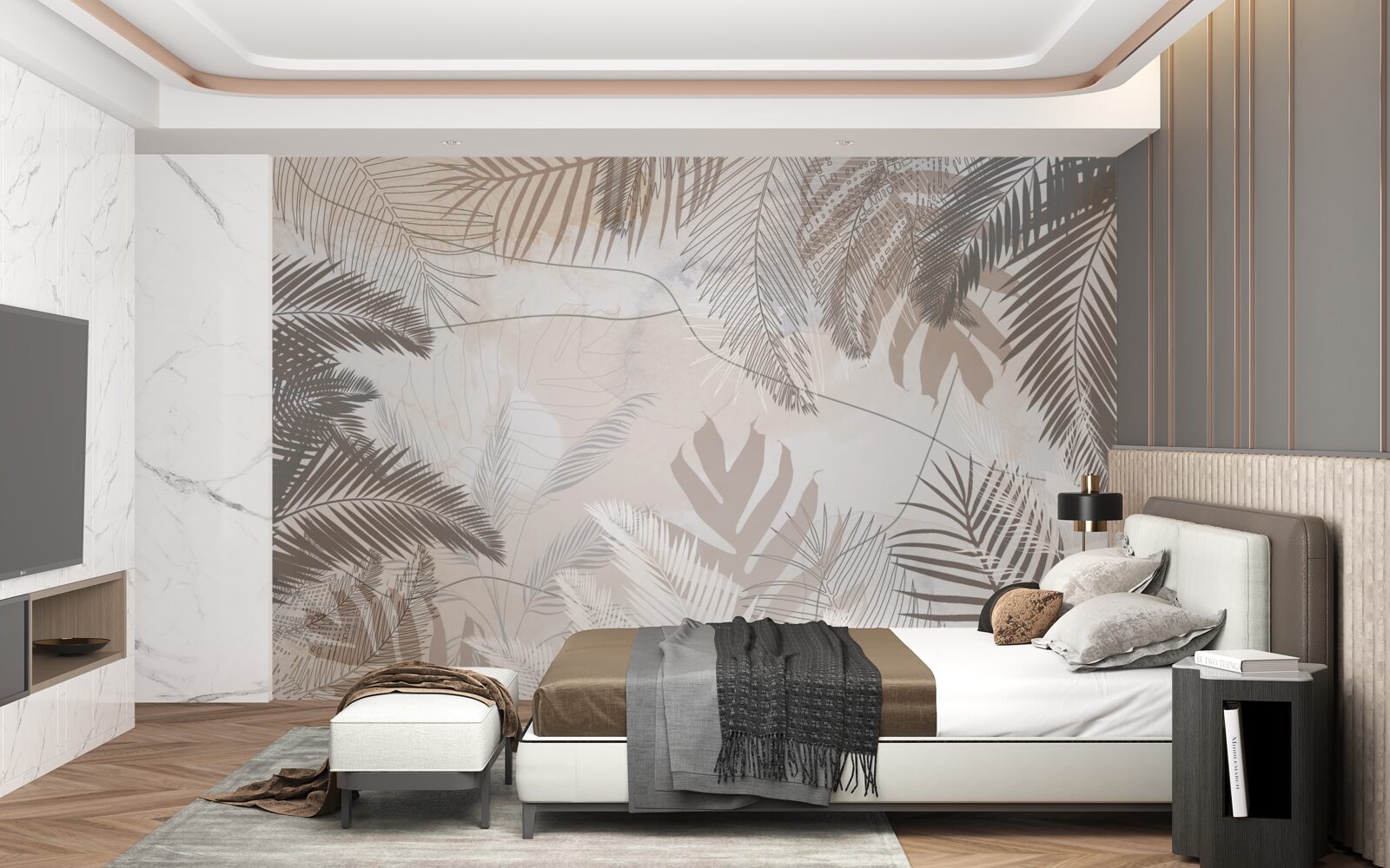 Fototapeta różnorodność kolorów jesiennych liści