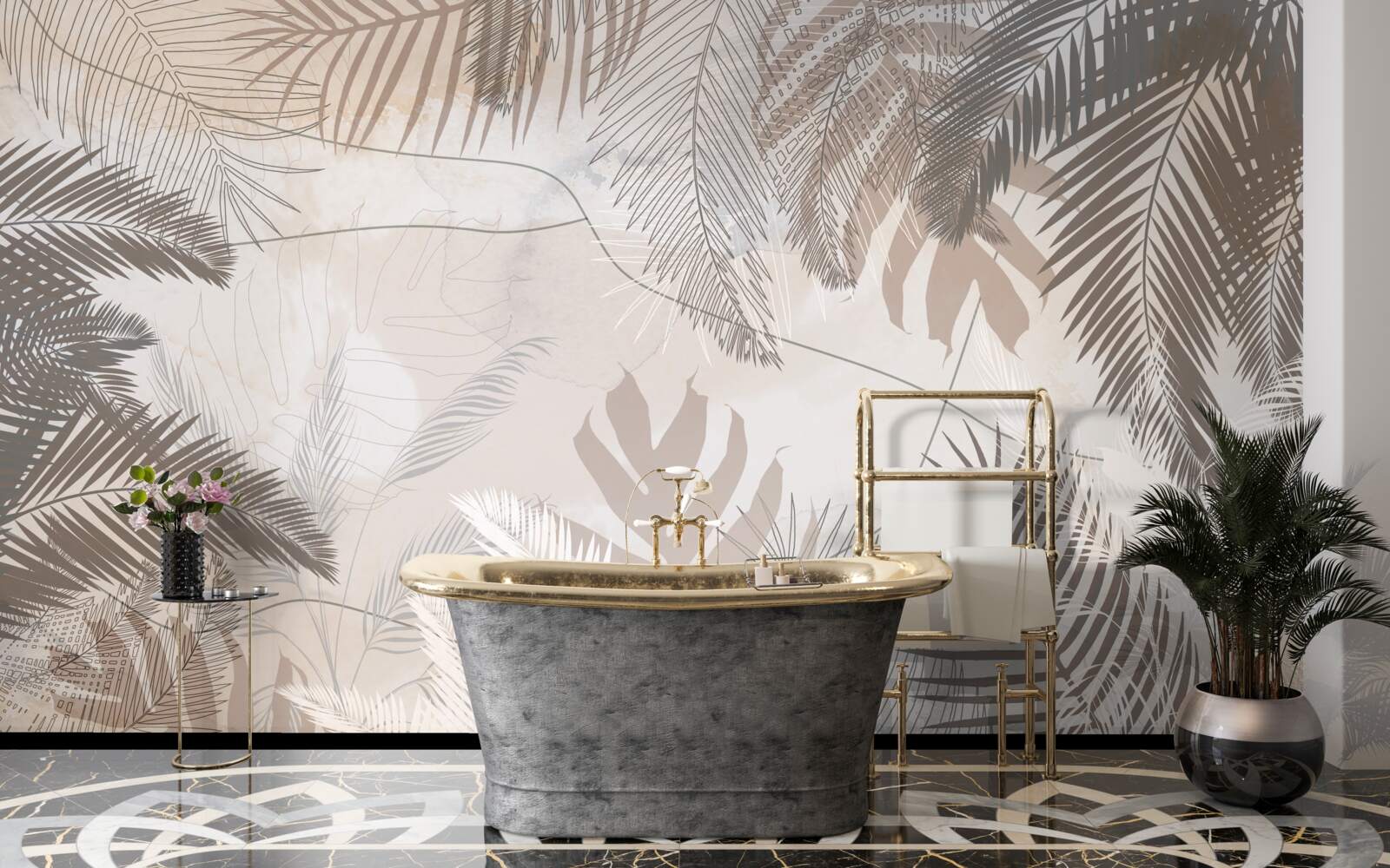 Fototapeta różnorodność kolorów jesiennych liści