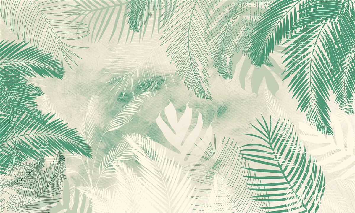 Fototapeta liście paproci pozostają zielone przez cały rok