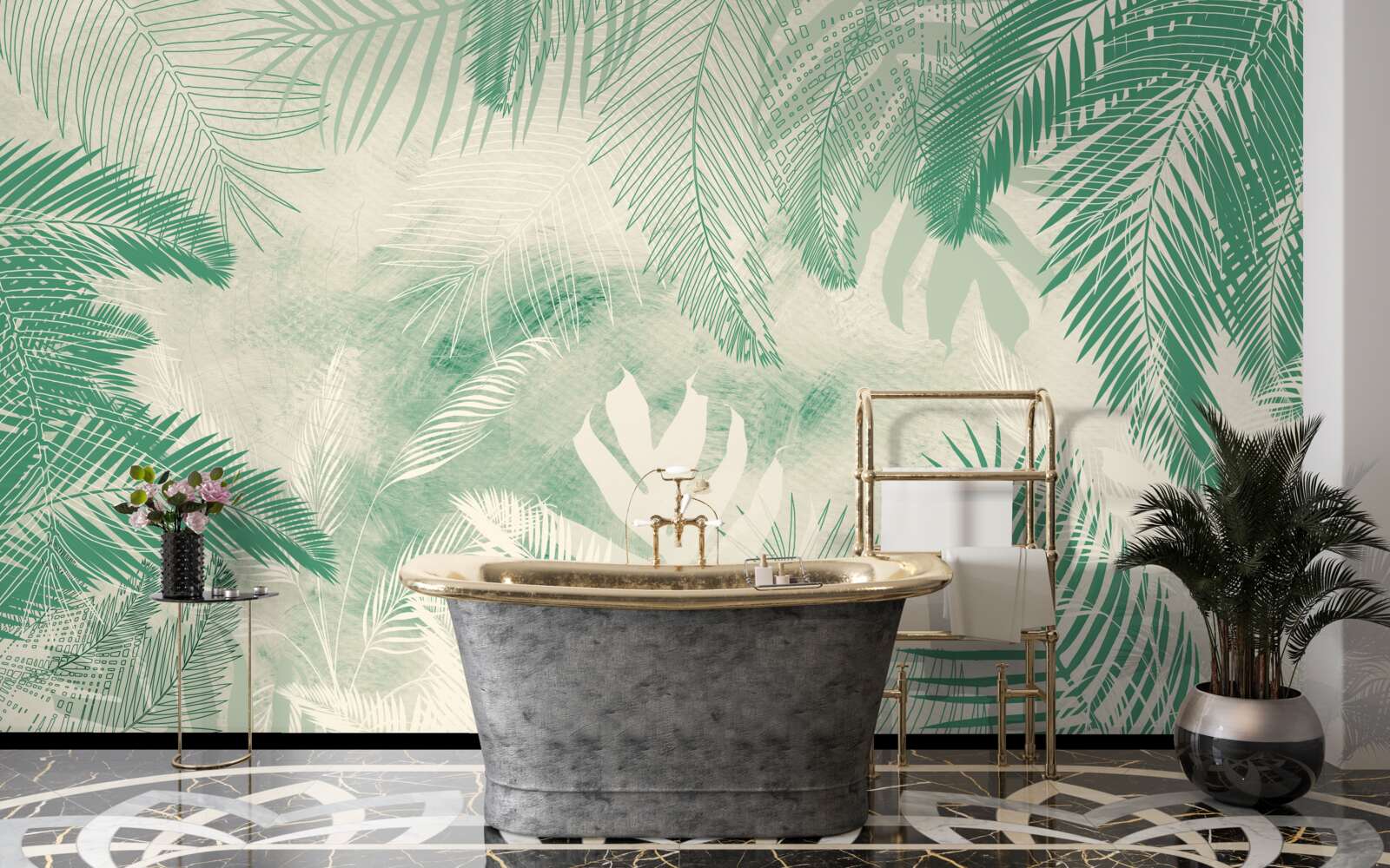 Fototapeta liście paproci pozostają zielone przez cały rok