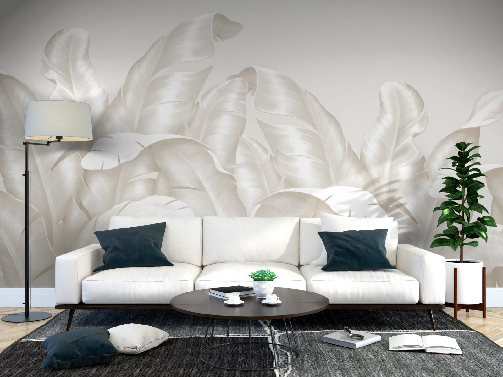 Fototapeta gęsta tropikalna paproć