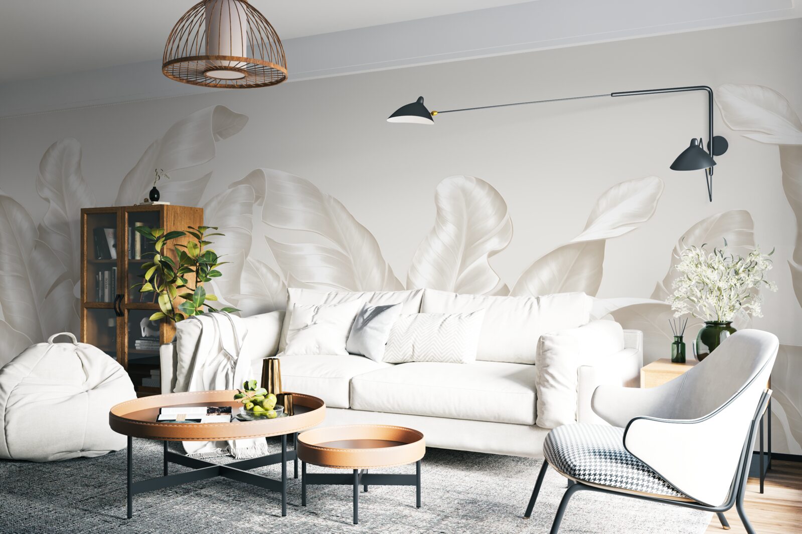 Fototapeta gęsta tropikalna paproć