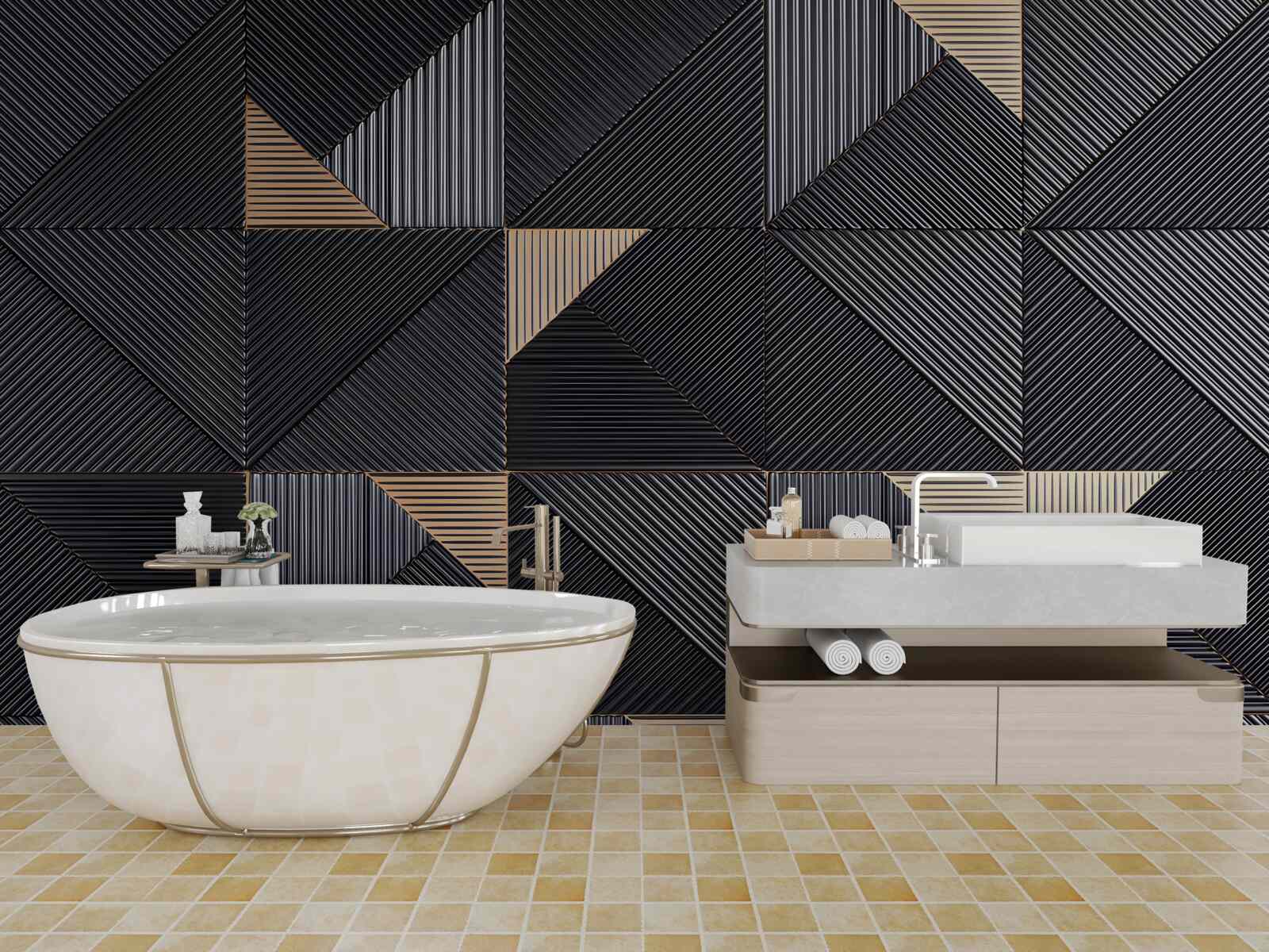 Fototapeta gładkie abstrakcje geometryczne