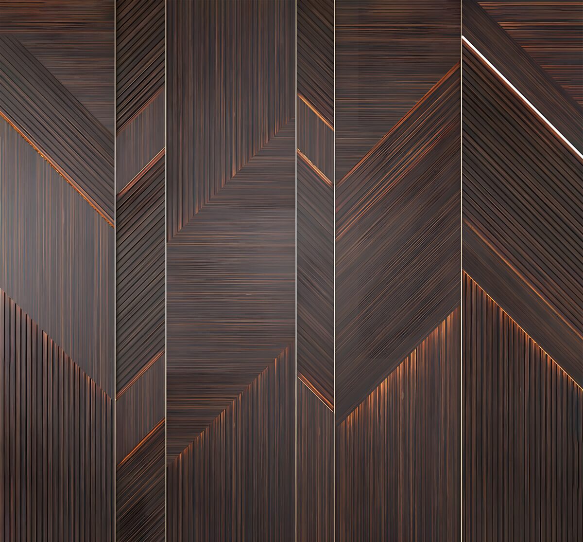 Fototapeta polerowana ciemna deska parkietowa