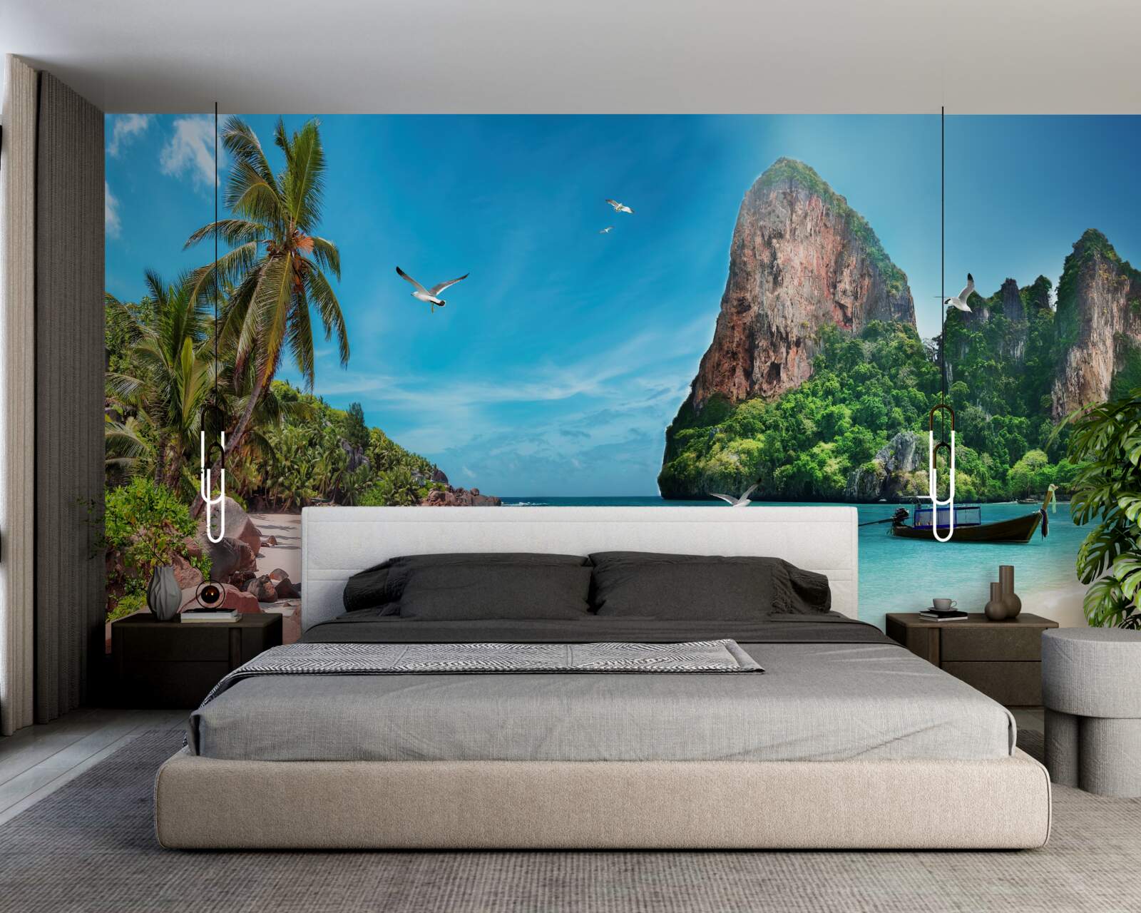 Fototapeta krajobraz z górami w tropikach