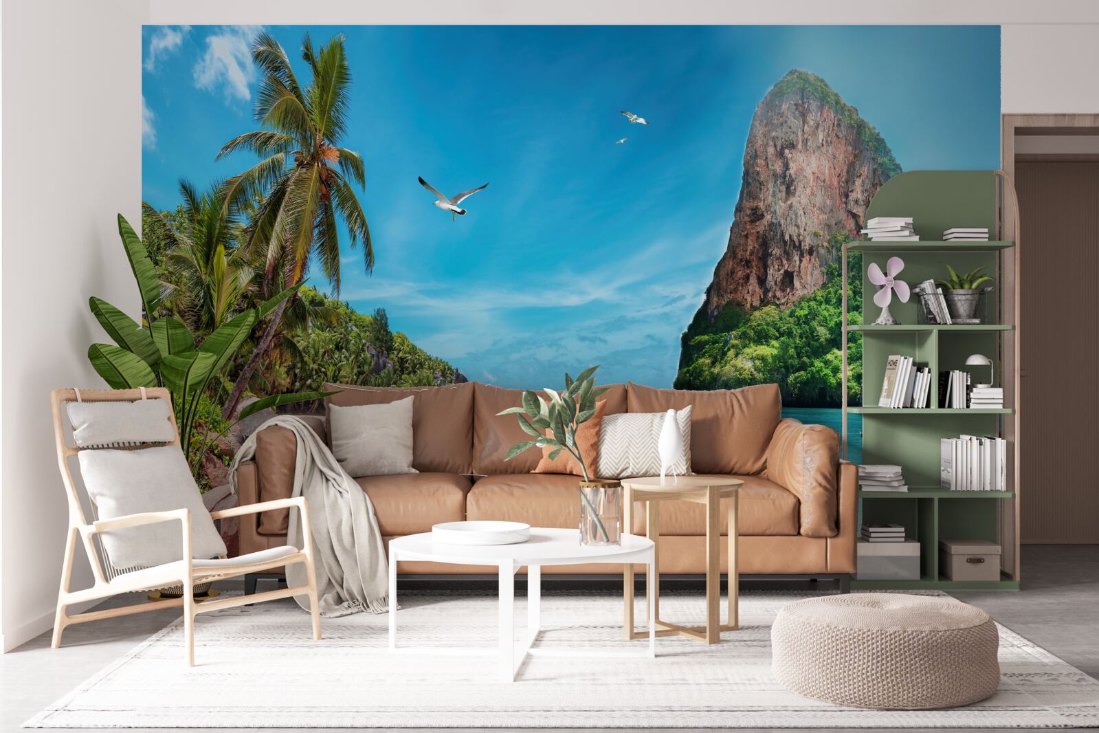 Fototapeta krajobraz z górami w tropikach