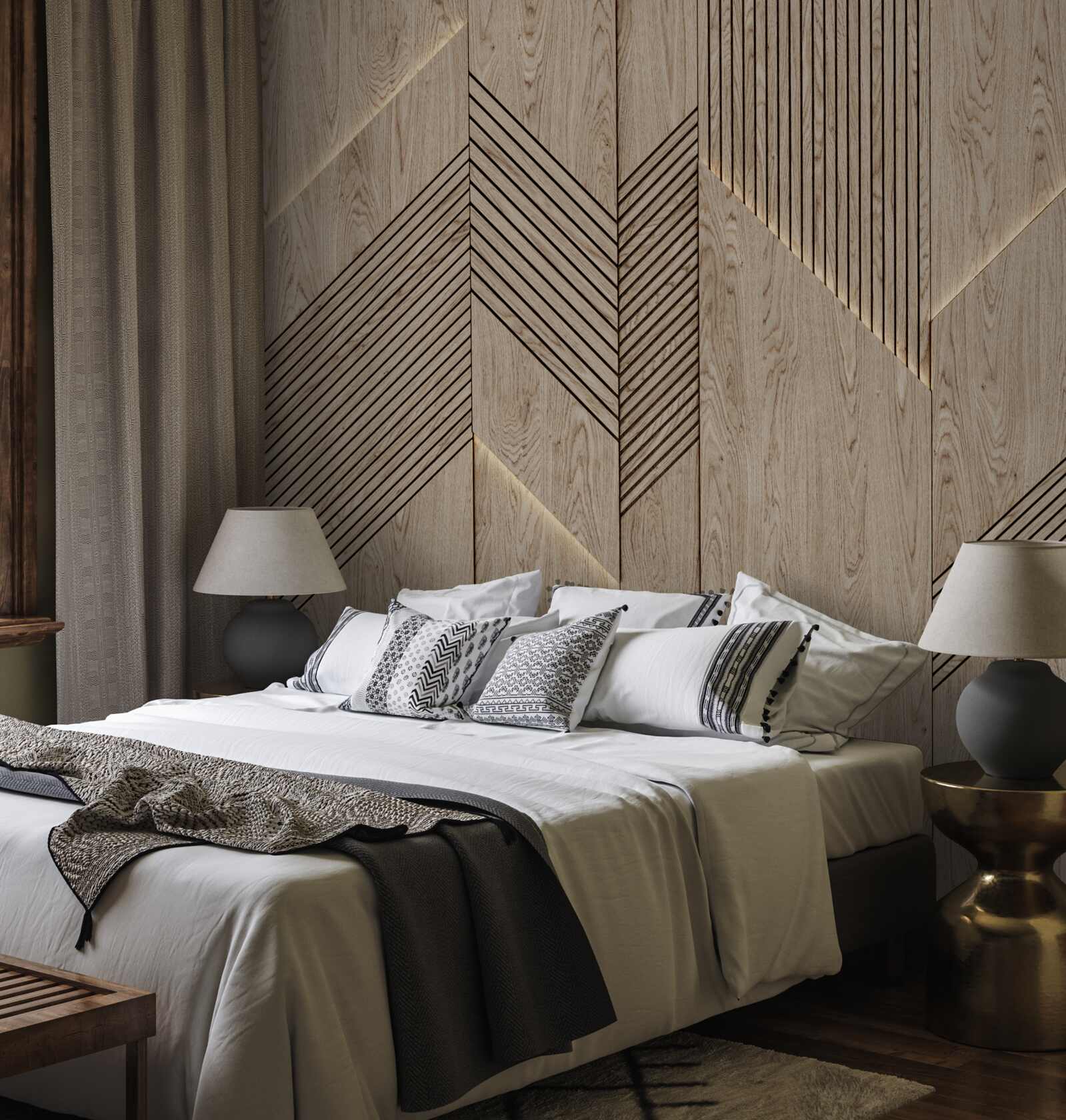 Fototapeta fasetowana faktura drewna