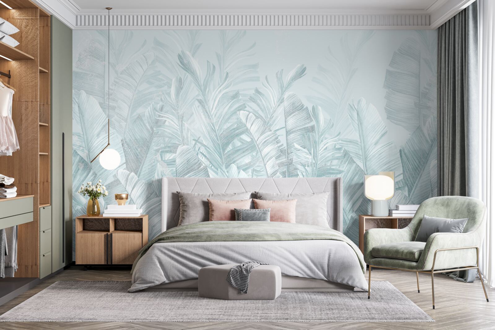 Fototapeta ulewny deszcz nawadnia rośliny