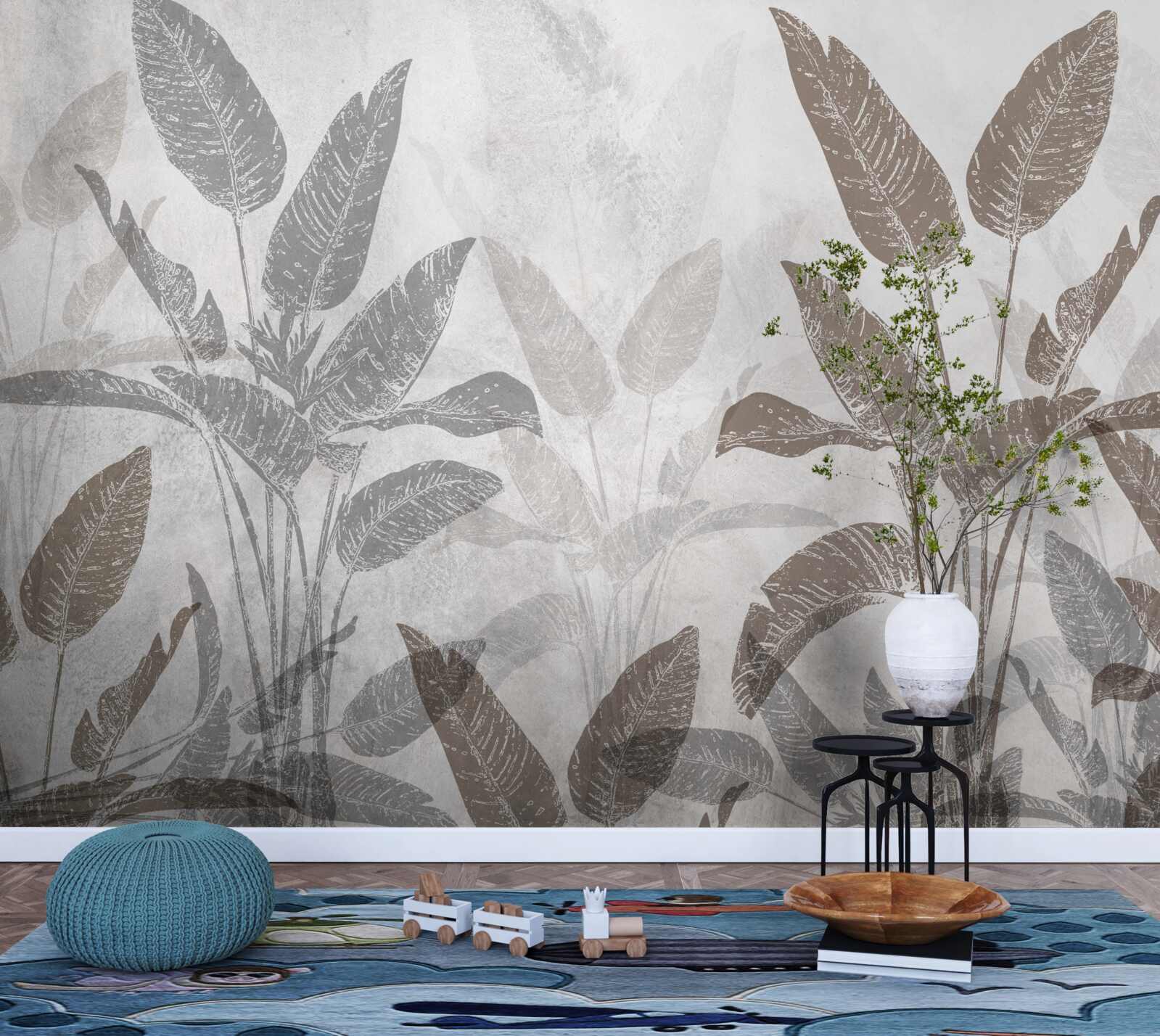 Fototapeta wysokie i masywne rośliny