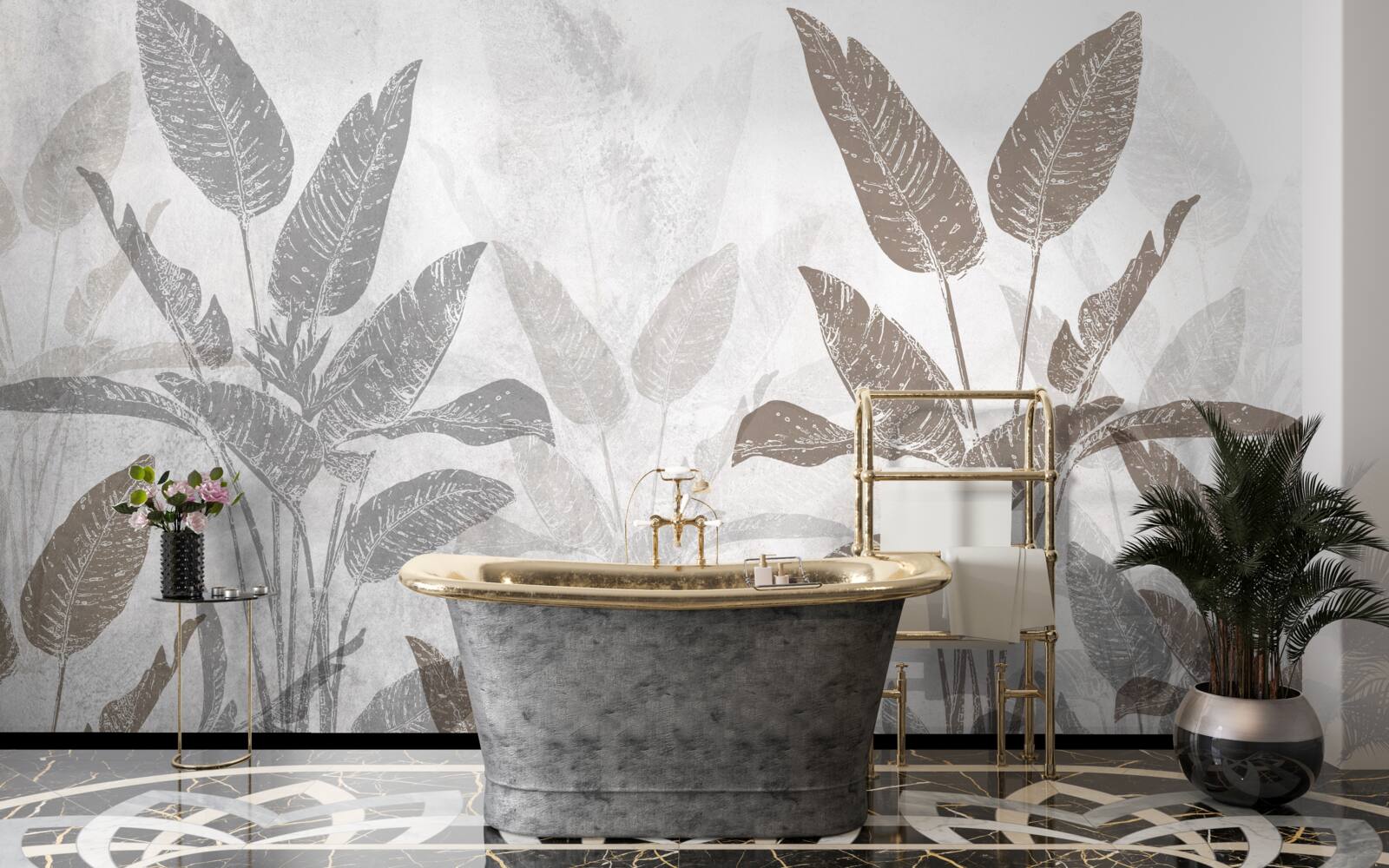 Fototapeta wysokie i masywne rośliny