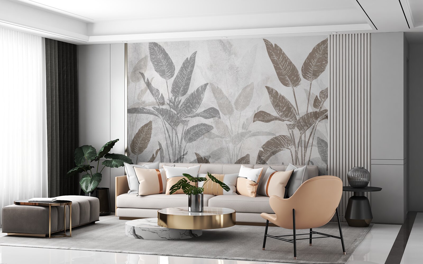 Fototapeta wysokie i masywne rośliny