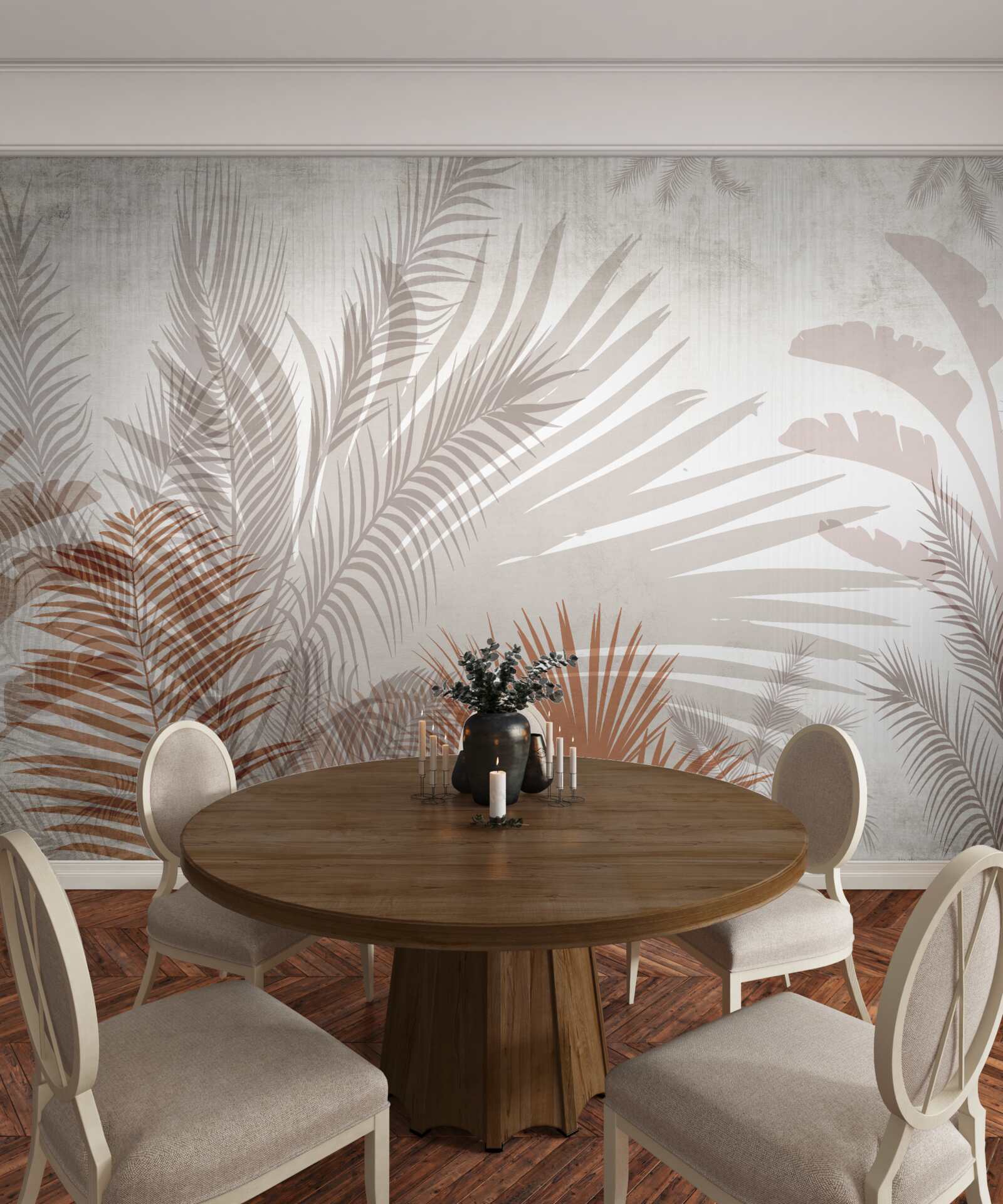 Fototapeta tropikalne liście i paproć