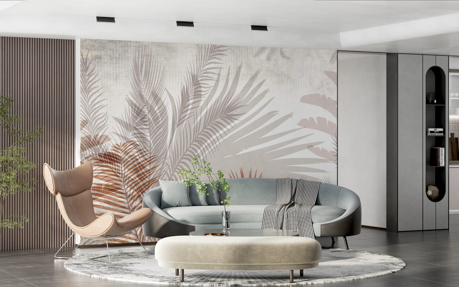 Fototapeta tropikalne liście i paproć