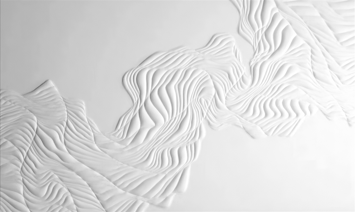 Fototapeta abstrakcyjne linie na lekkich tkaninach