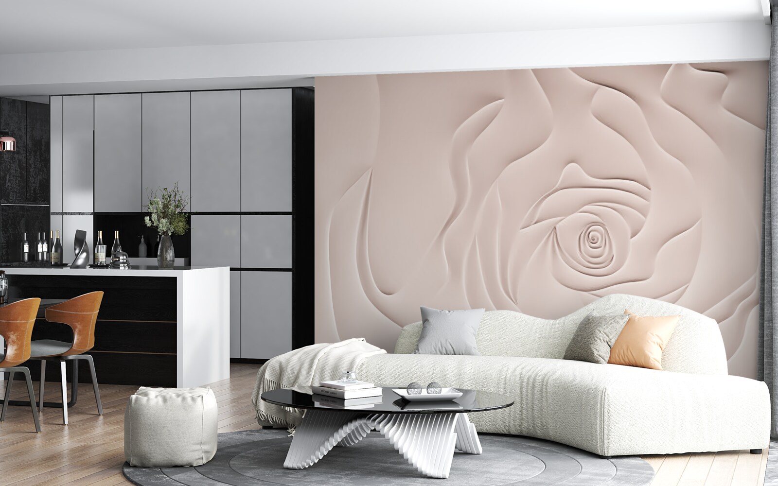 Fototapeta streszczenie pączek róży