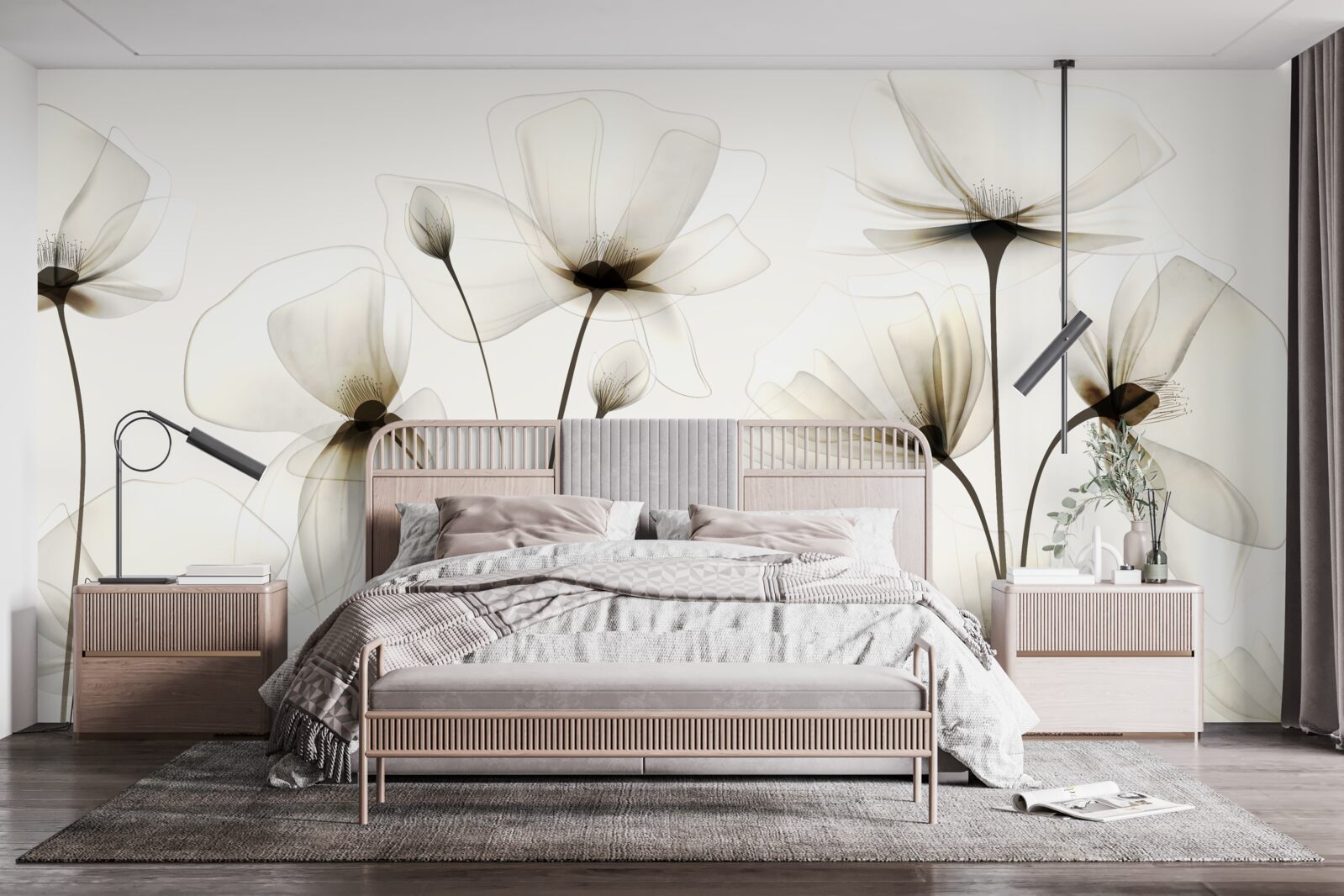 Fototapeta pełen wdzięku, półprzezroczysty mak