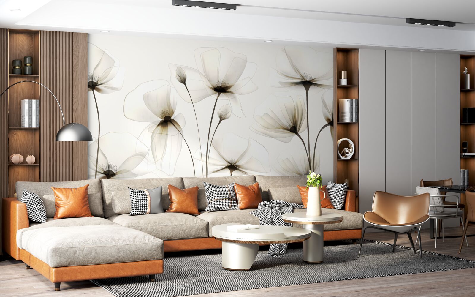 Fototapeta pełen wdzięku, półprzezroczysty mak