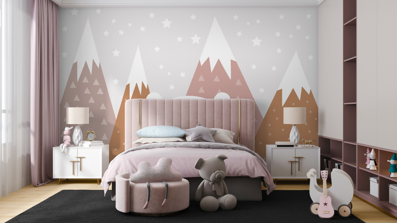 Fototapeta niedźwiedź odpoczywa w górach