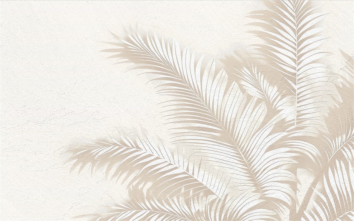 Fototapeta liście paproci są śnieżnobiałe