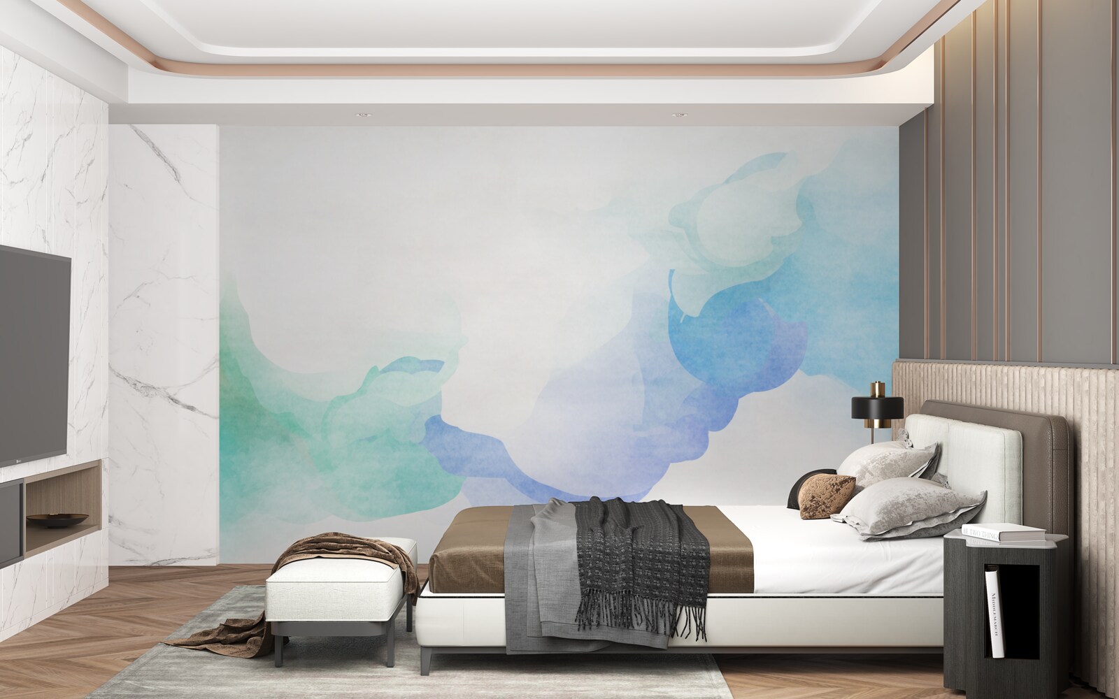 Fototapeta połączenie dwóch kolorów