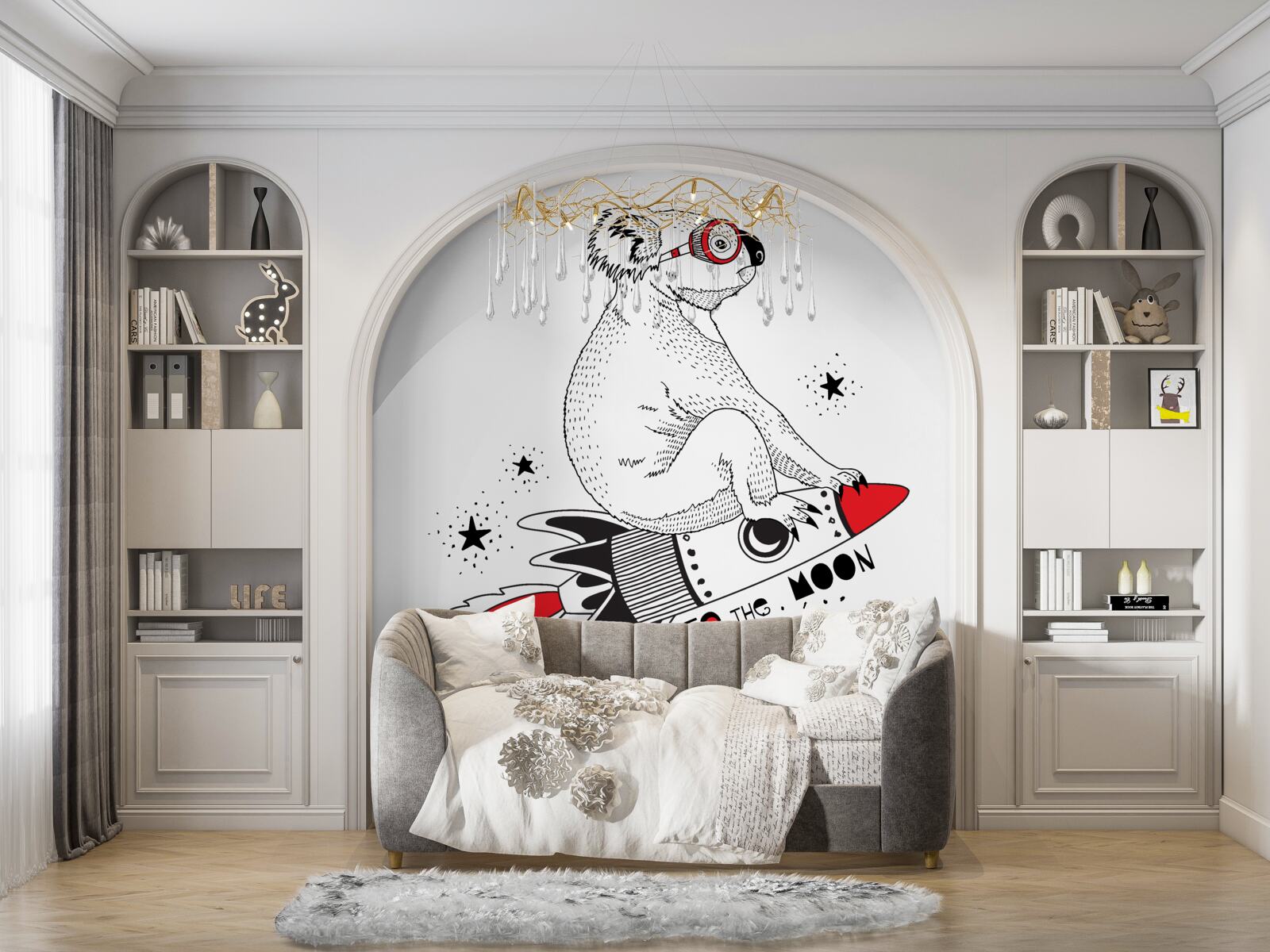 Fototapeta rakieta koala