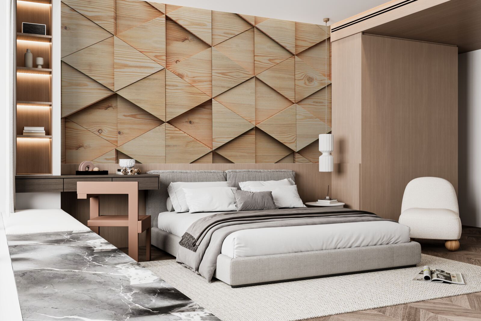 Fototapeta duża deska parkietowa