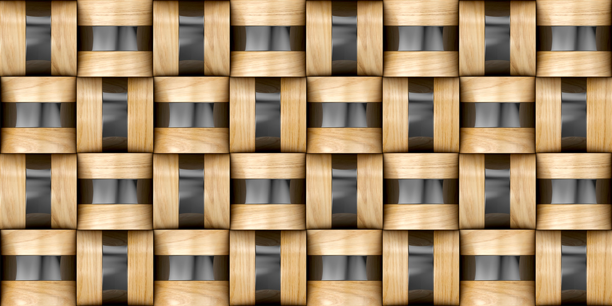 Fototapeta deska wykonana z drewnianych klocków