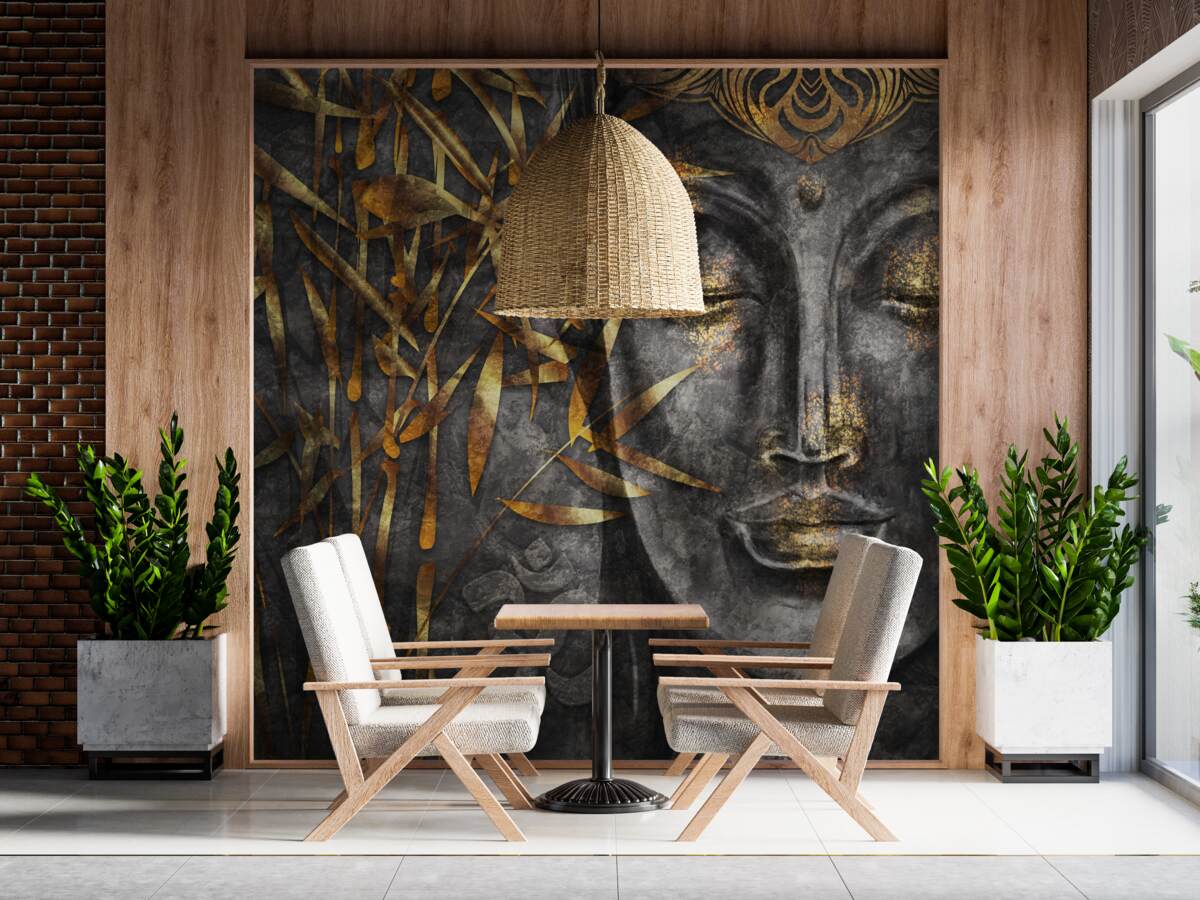 Fototapeta dziewczyna w postaci złota