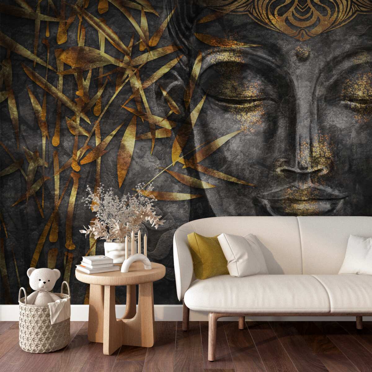 Fototapeta dziewczyna w postaci złota