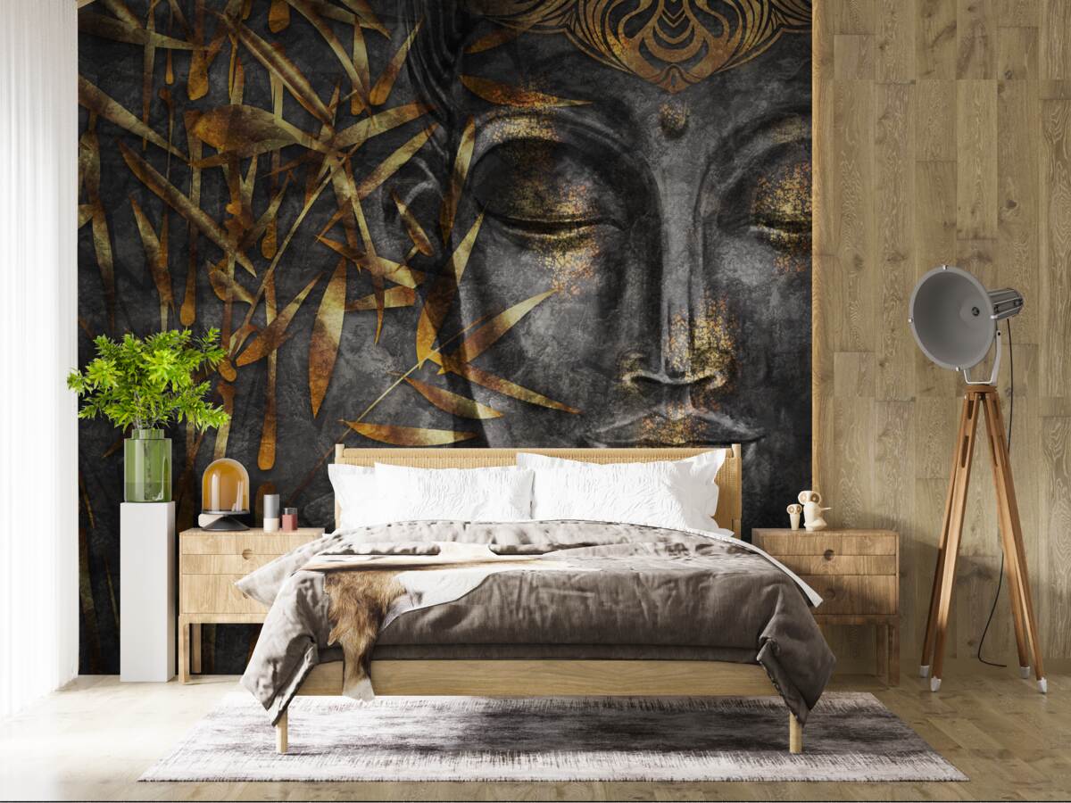 Fototapeta dziewczyna w postaci złota