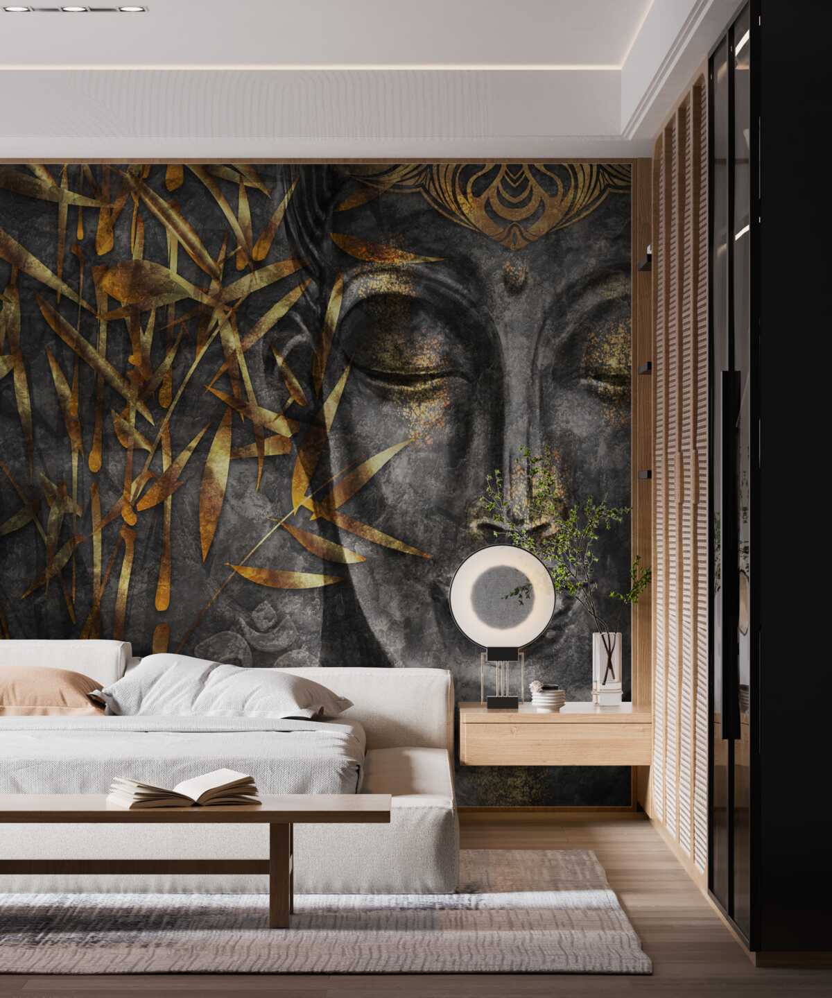 Fototapeta dziewczyna w postaci złota