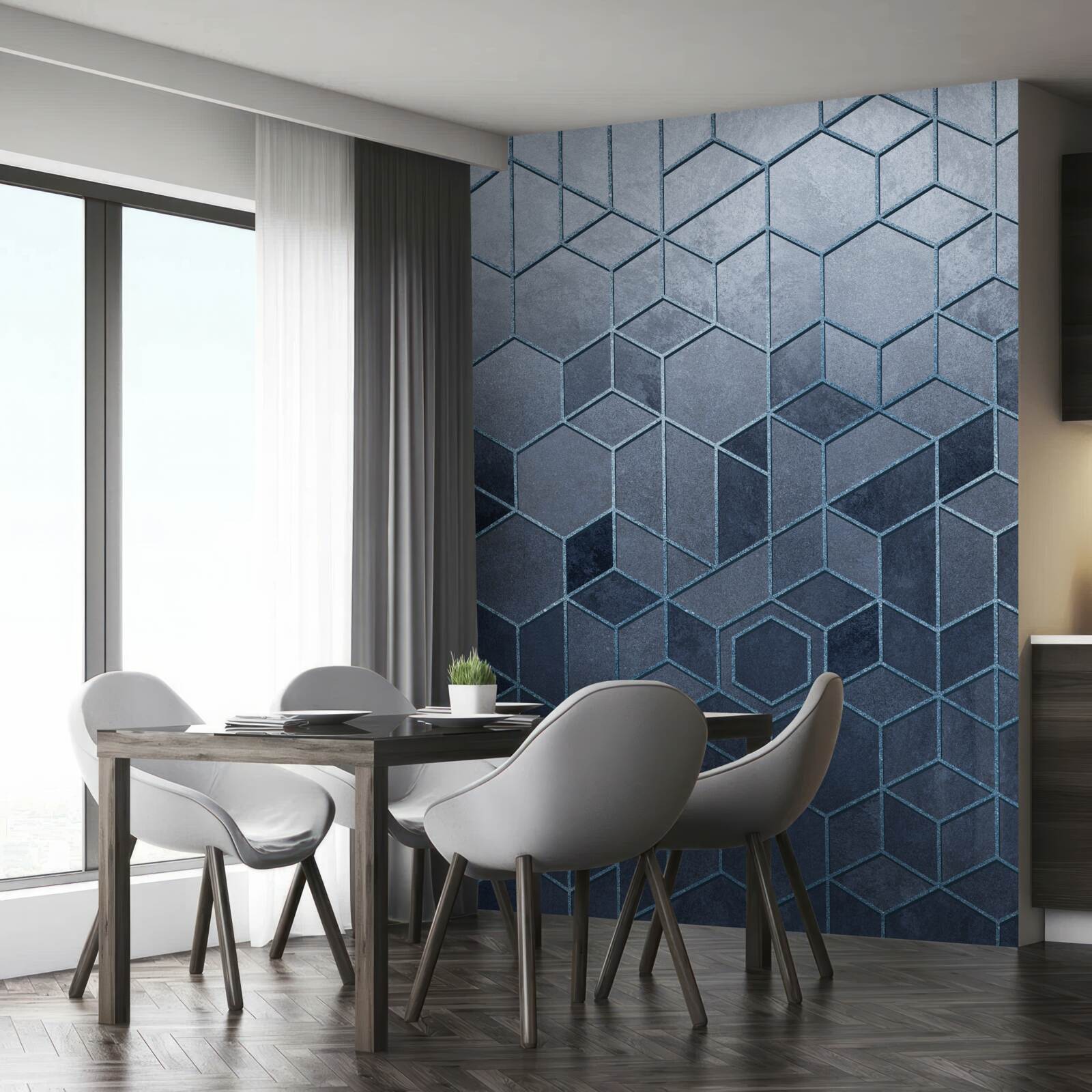 Fototapeta geometria wykwintnego szarego marmuru