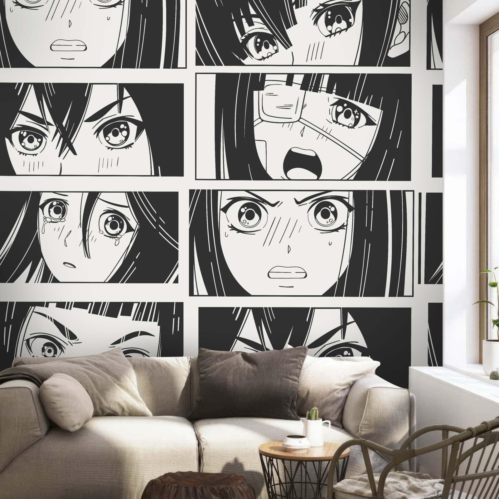 Fototapeta komiks o przeżyciach dziewcząt