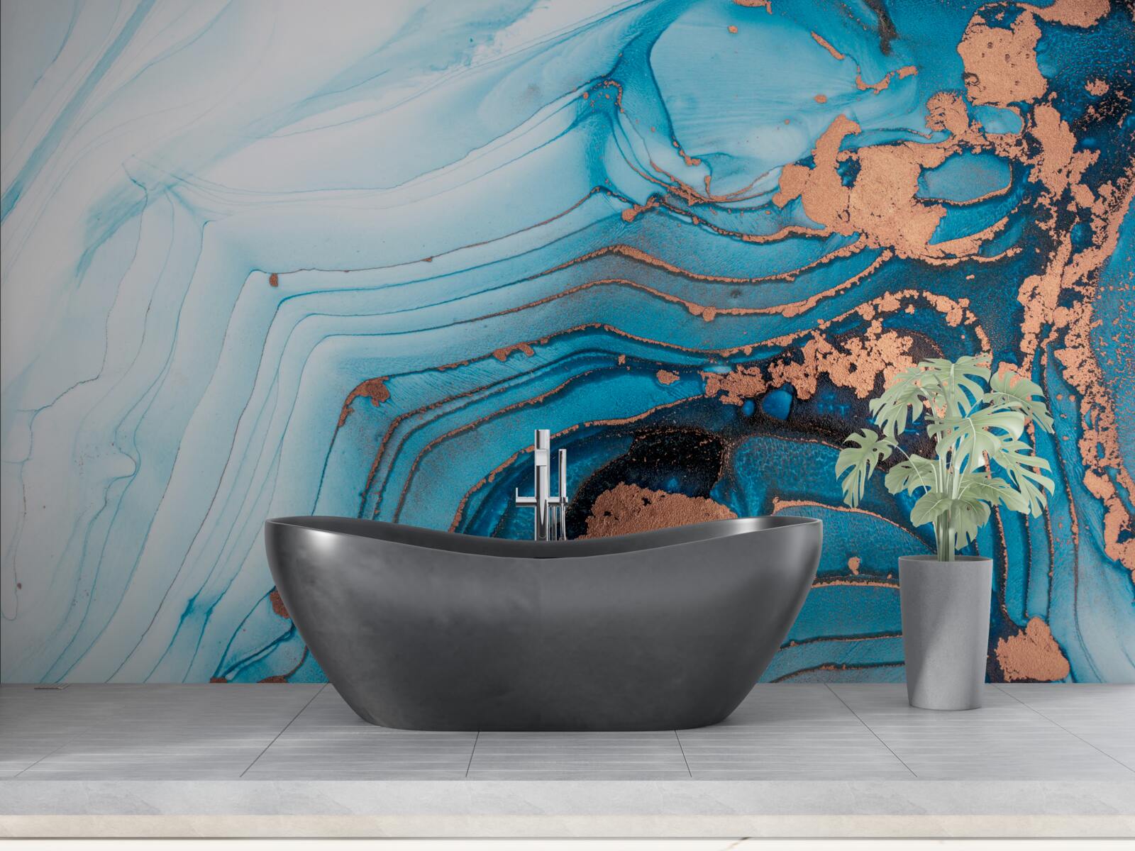 Fototapeta woda styka się z piaskiem marmurowym