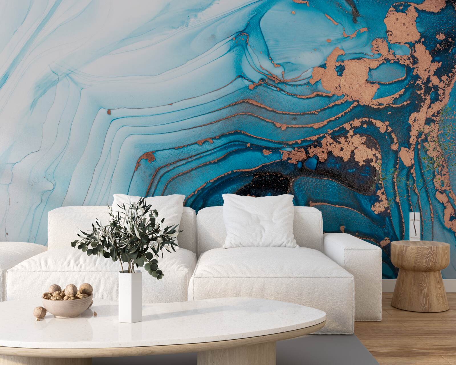 Fototapeta woda styka się z piaskiem marmurowym