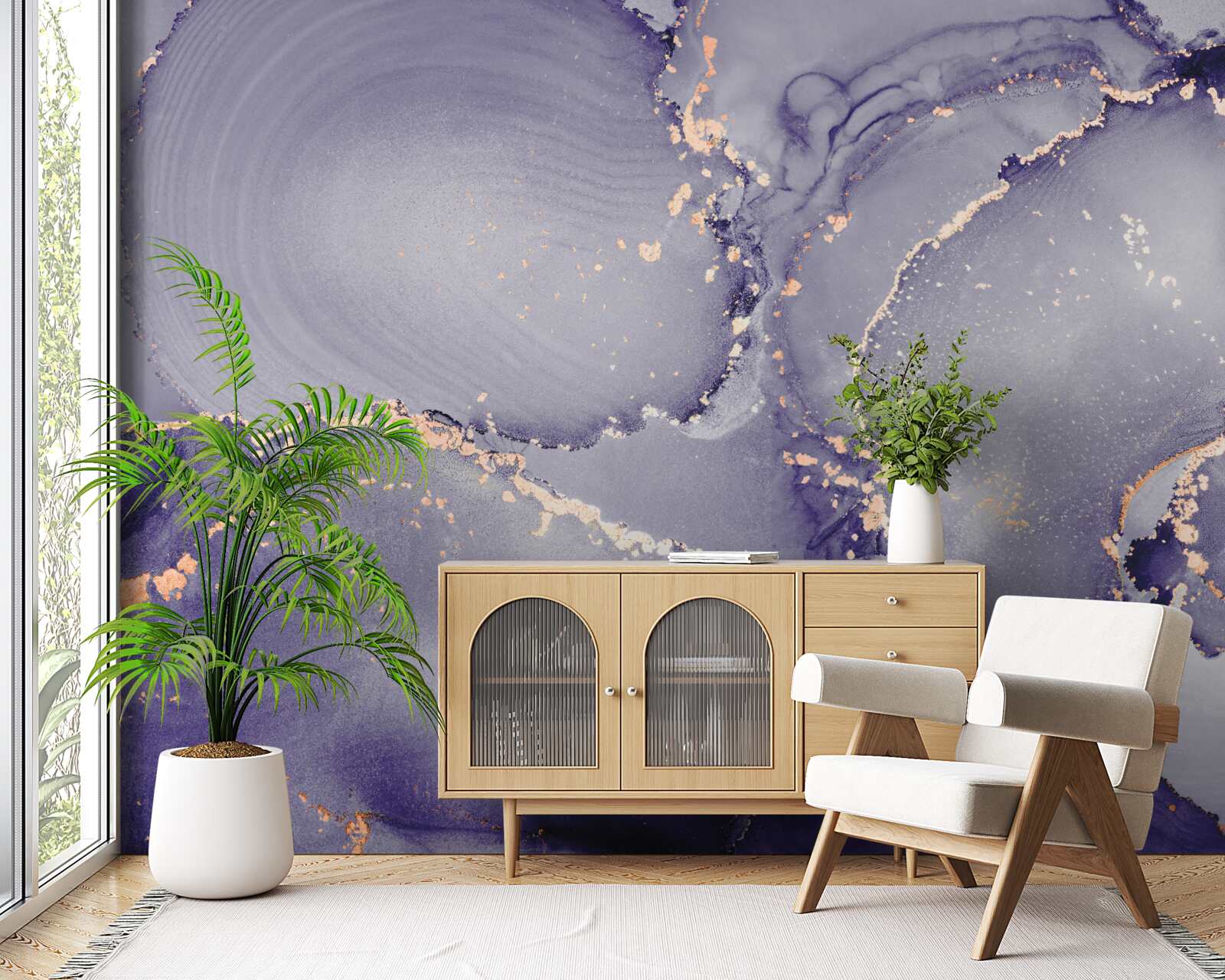 Fototapeta marmur liliowo-fioletowy