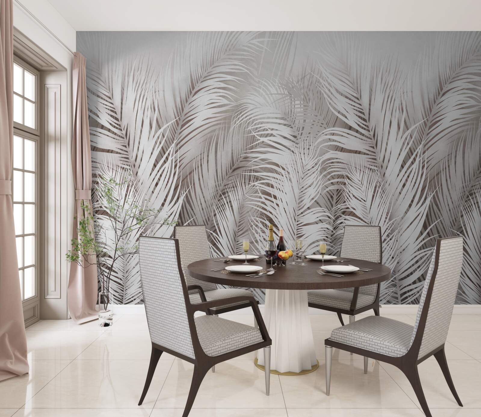 Fototapeta bujna jasna paproć