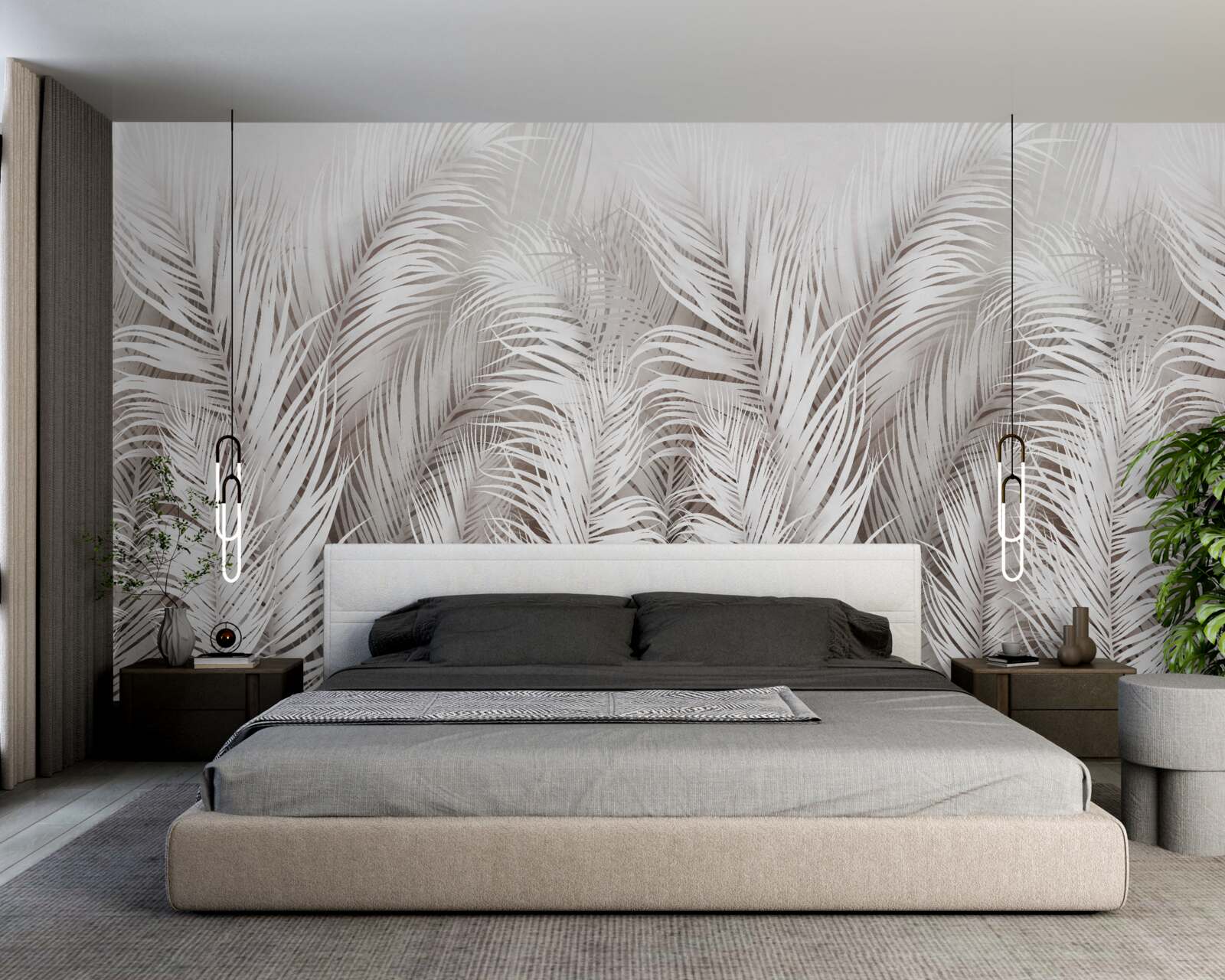 Fototapeta bujna jasna paproć