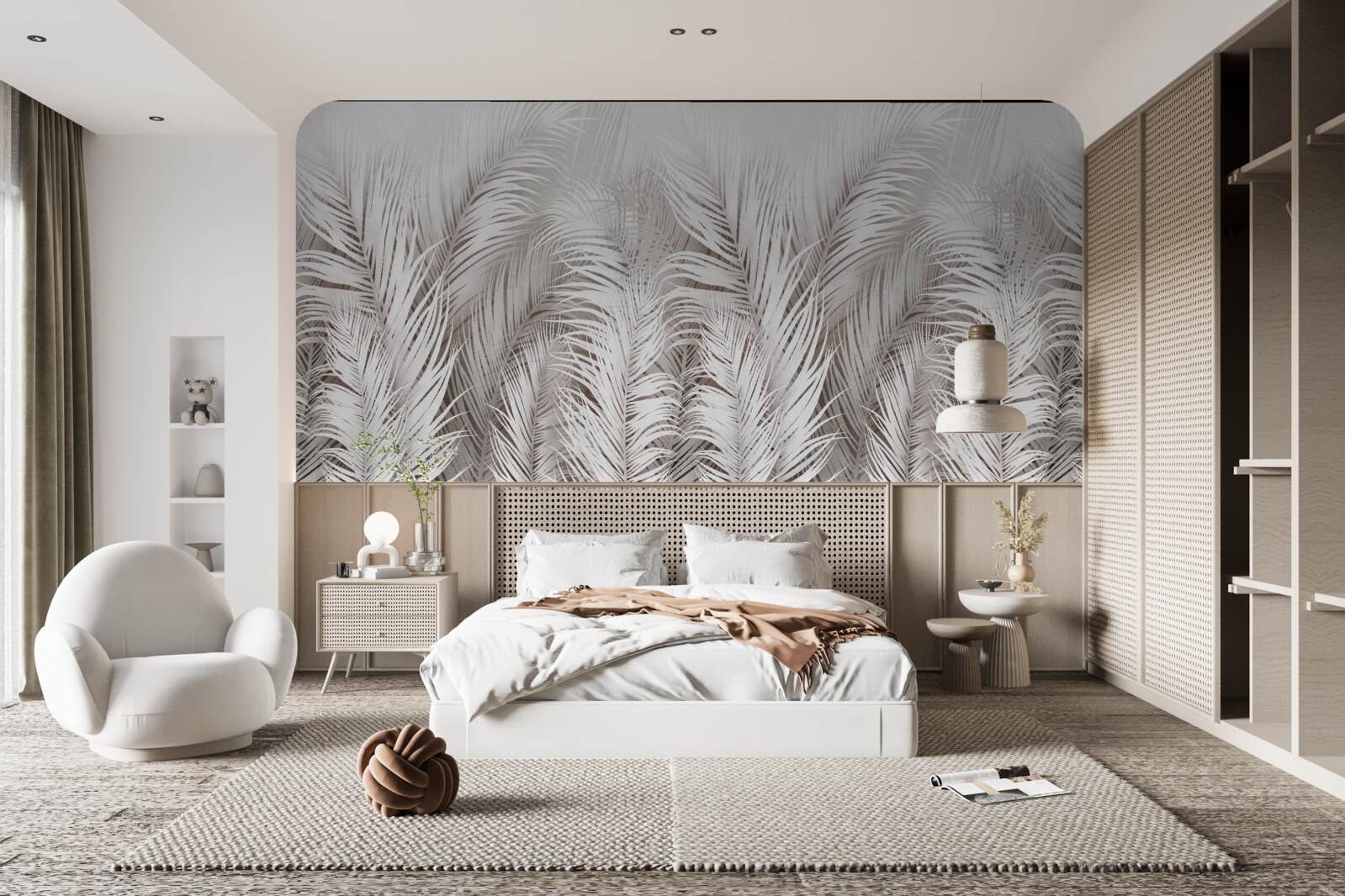 Fototapeta bujna jasna paproć