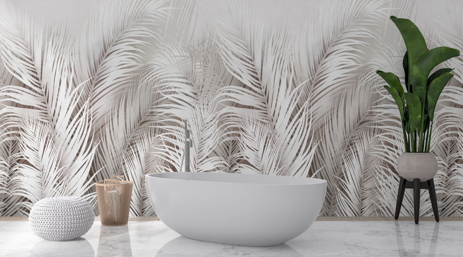 Fototapeta bujna jasna paproć