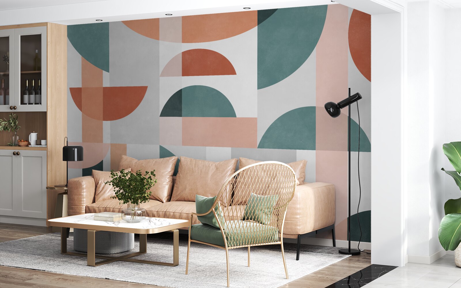 Fototapeta kształty geometryczne w abstrakcji