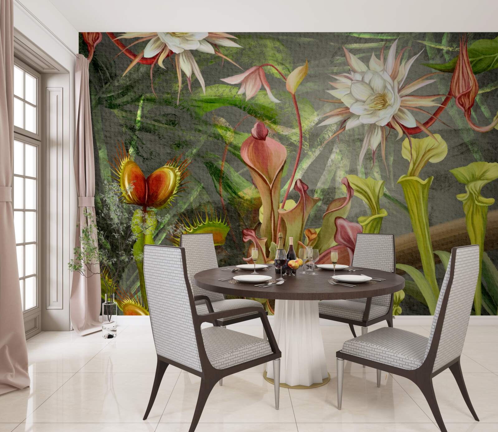 Fototapeta rośliny mięsożerne regionów tropikalnych