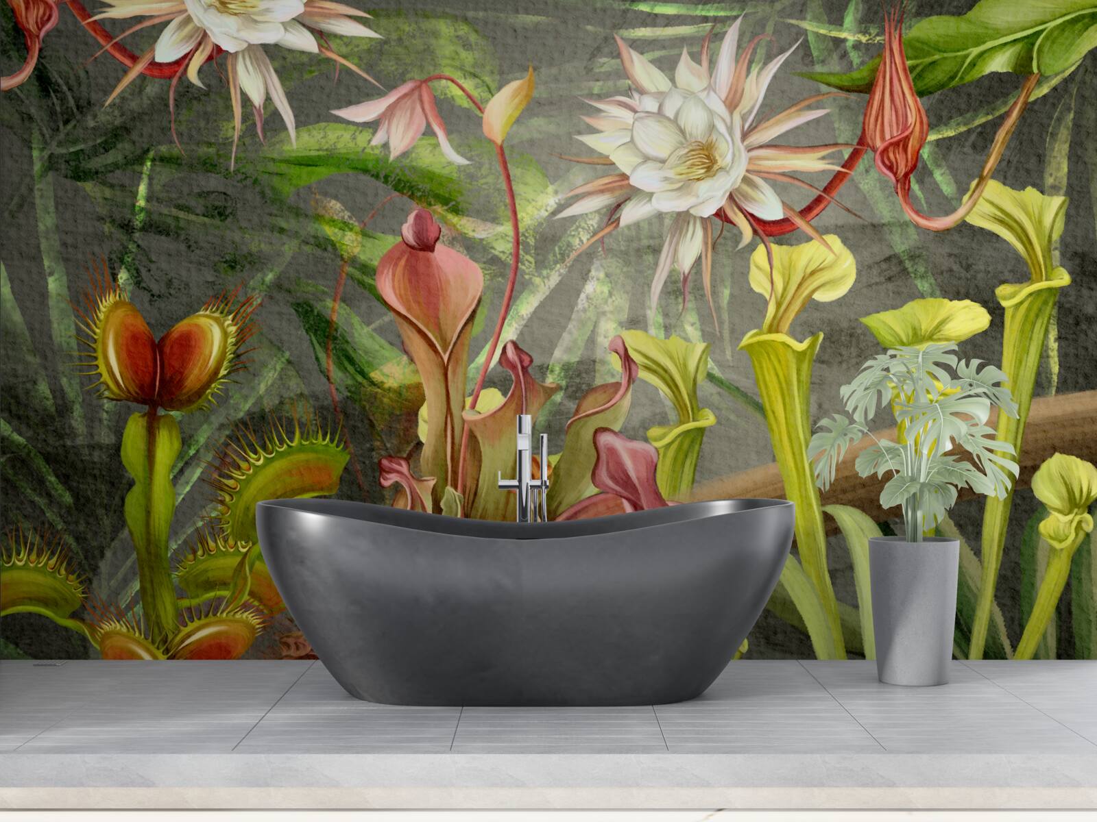 Fototapeta rośliny mięsożerne regionów tropikalnych