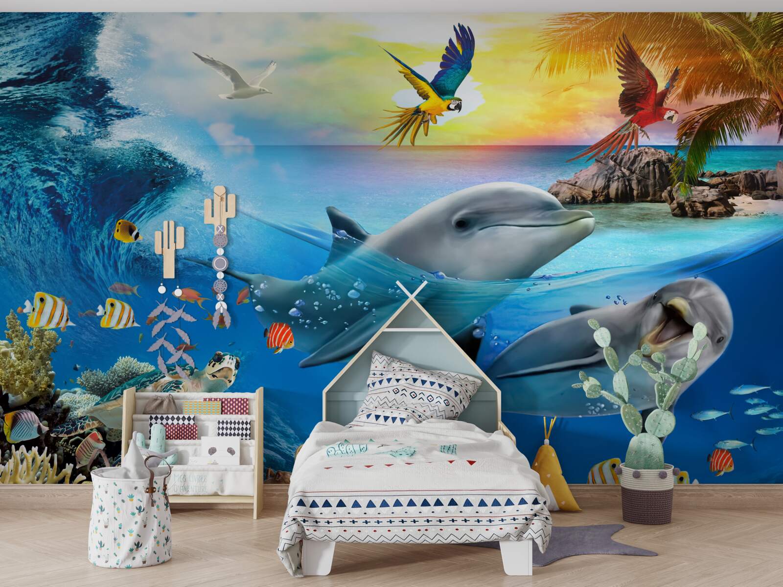 Fototapeta Świt czeka na delfiny